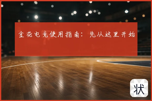 金花电竞使用指南：先从这里开始